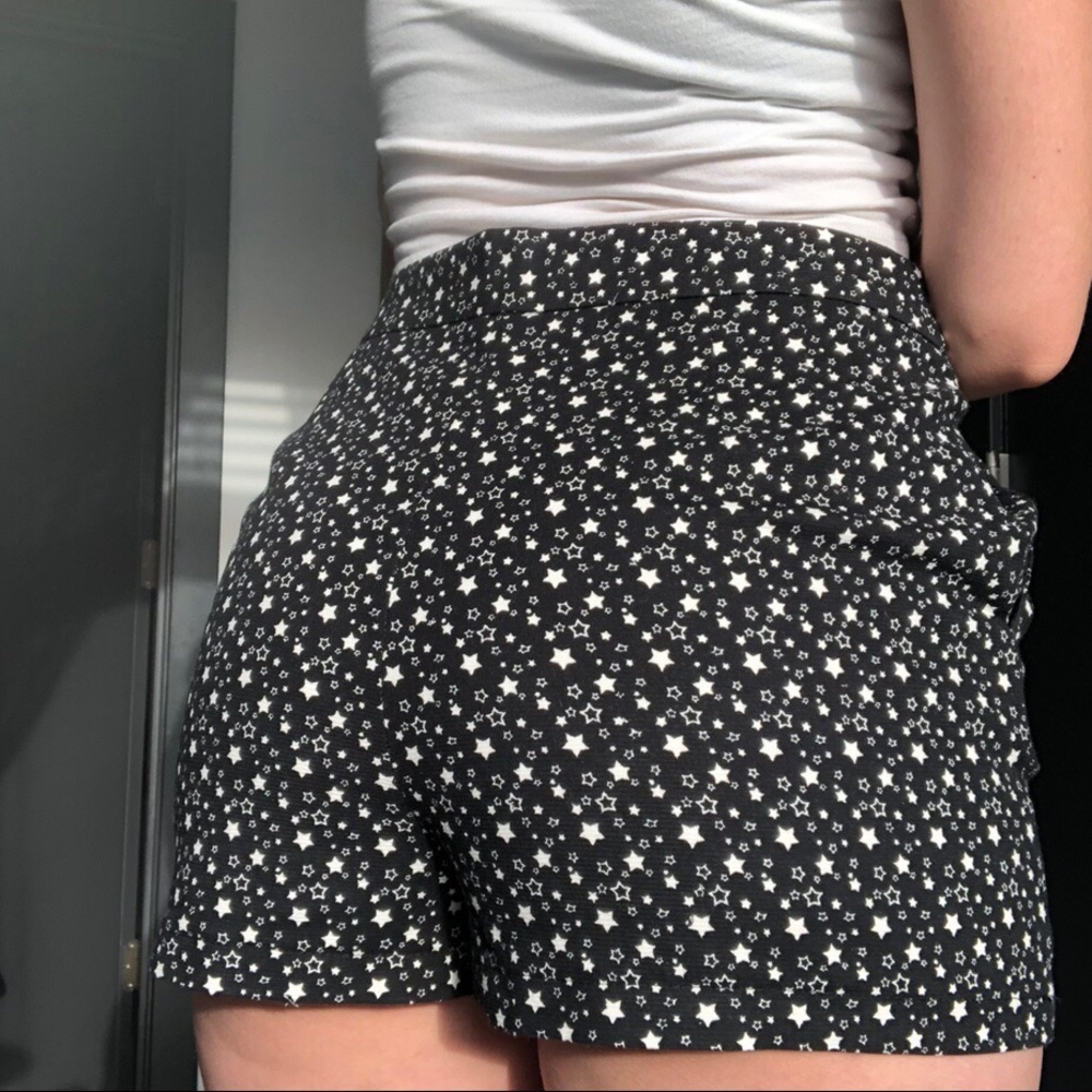 star patterned fancy shorts.